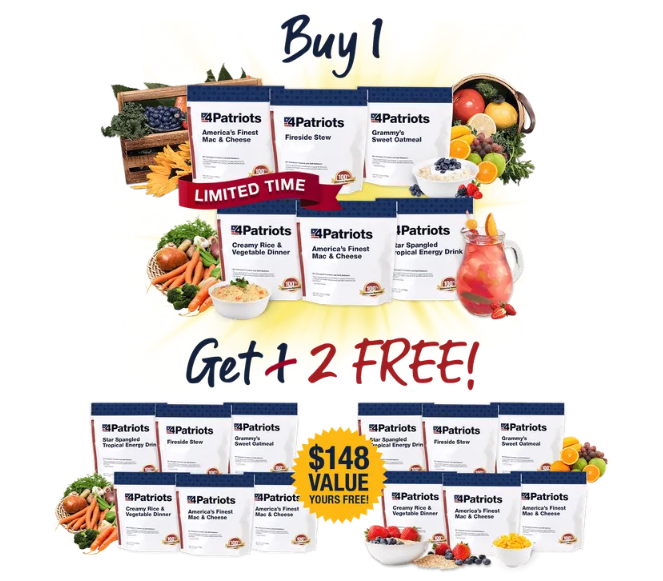 Buy 1 Kit Get 2 FREE Emergency Food