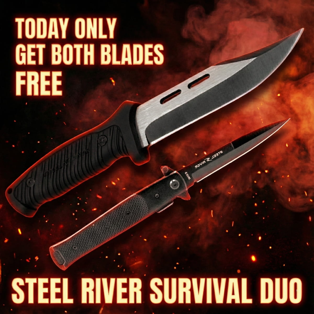 Free Colossal Fixed Blade and Midnight Stealth Stiletto for New Customers