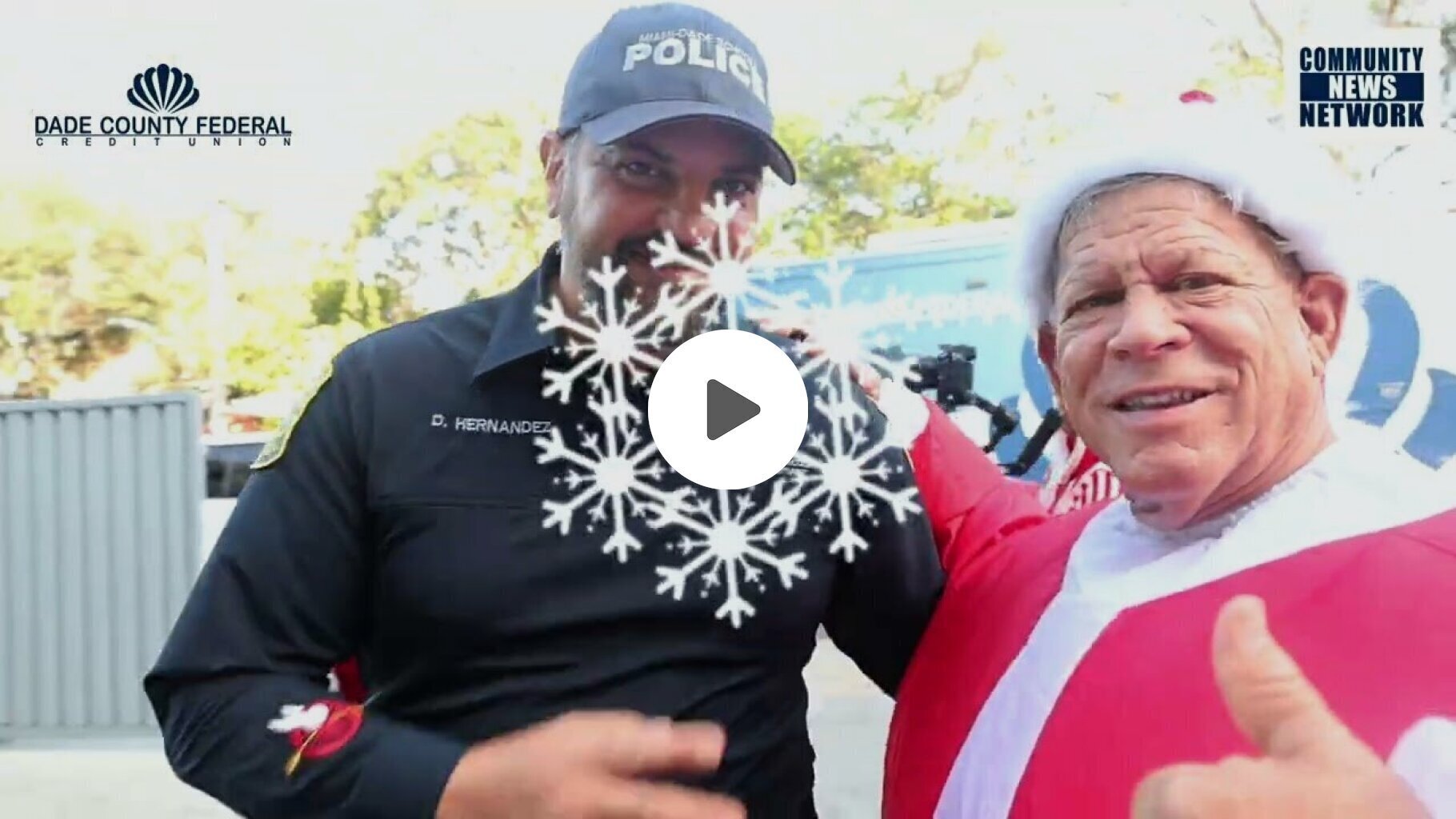 Grant Miller here at Dade County Federal Credit Union’s Toy Drive with Santa