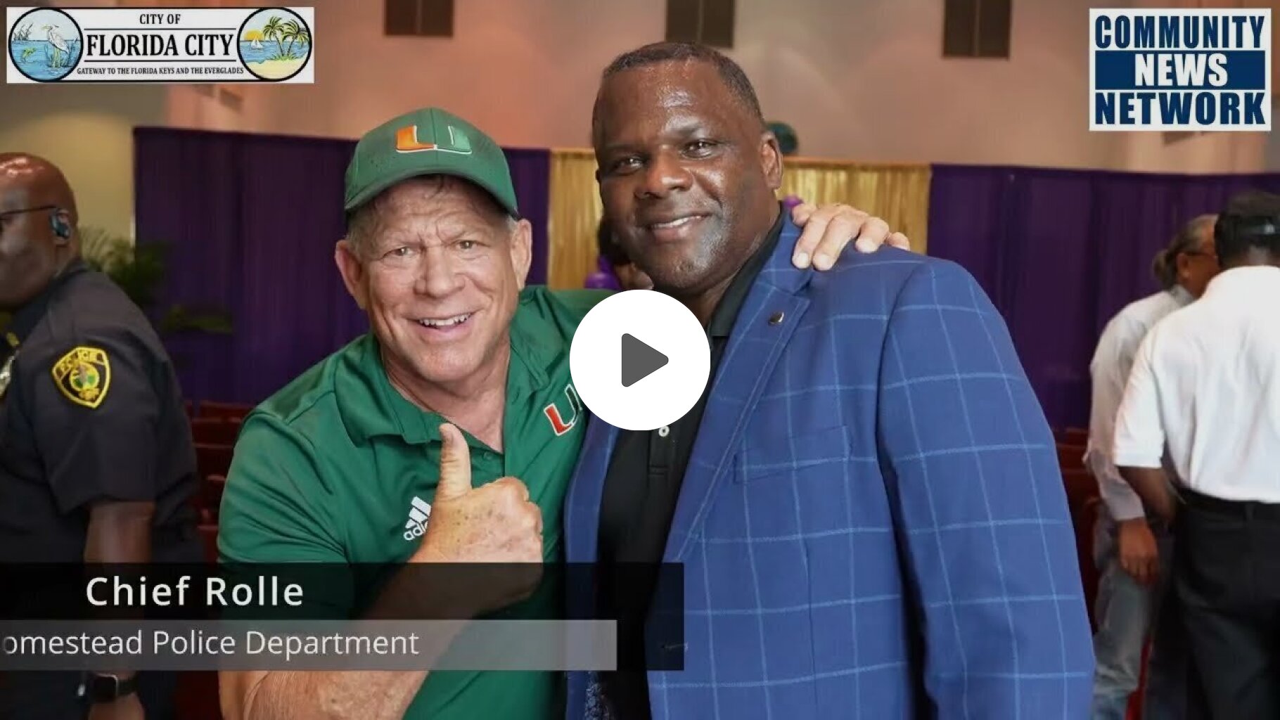Grant Miller joins the Mayor Otis Wallace Street Renaming in the City of Florida City