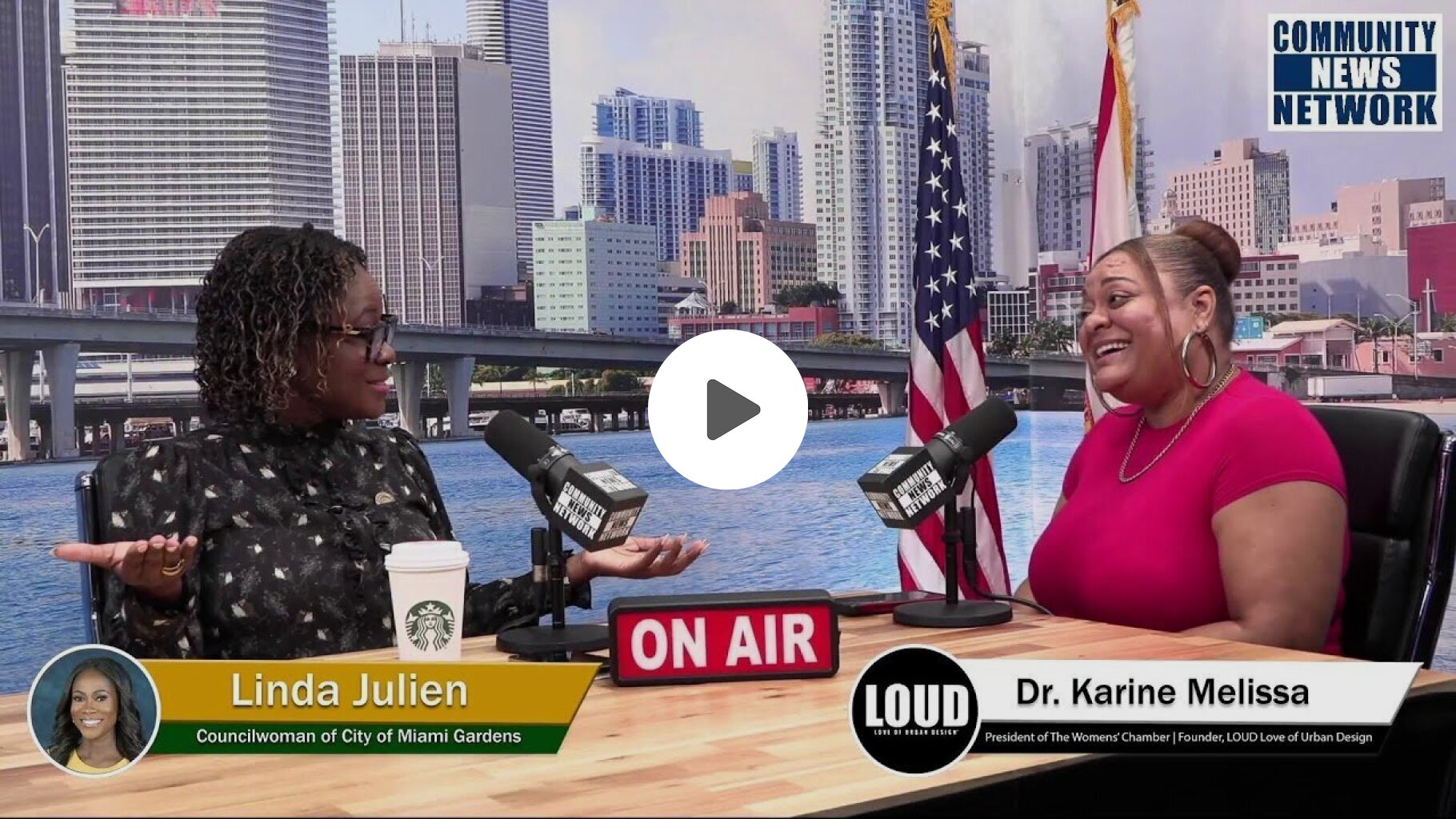 Dr. Karine Melissa, President of The Womens' Chamber and Linda Julien, Councilwoman of Miami Gardens