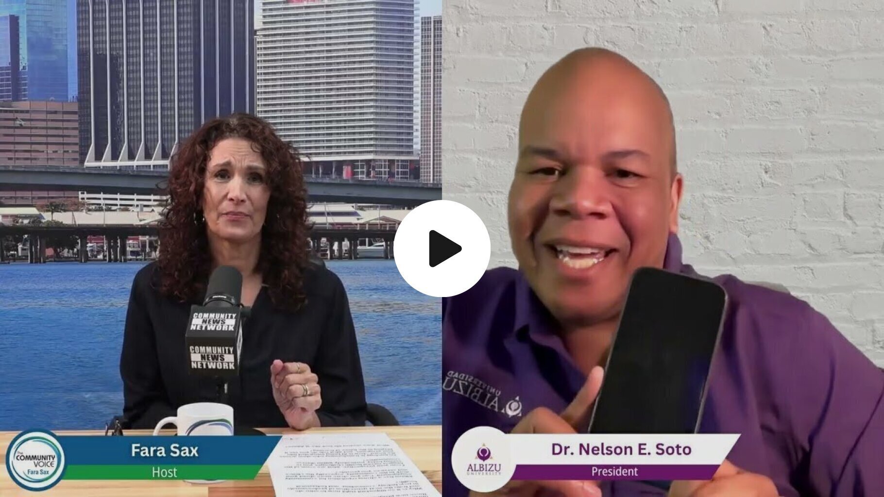 Albizu University President Dr. Nelson E. Soto Speaks with Host Fara Sax on The Community Voice