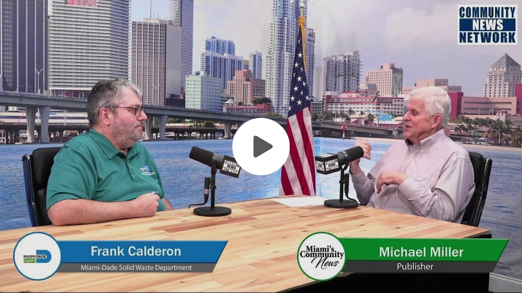 Michael Miller Speaks with Frank Calderon from the Miami-Dade Solid Waste Department