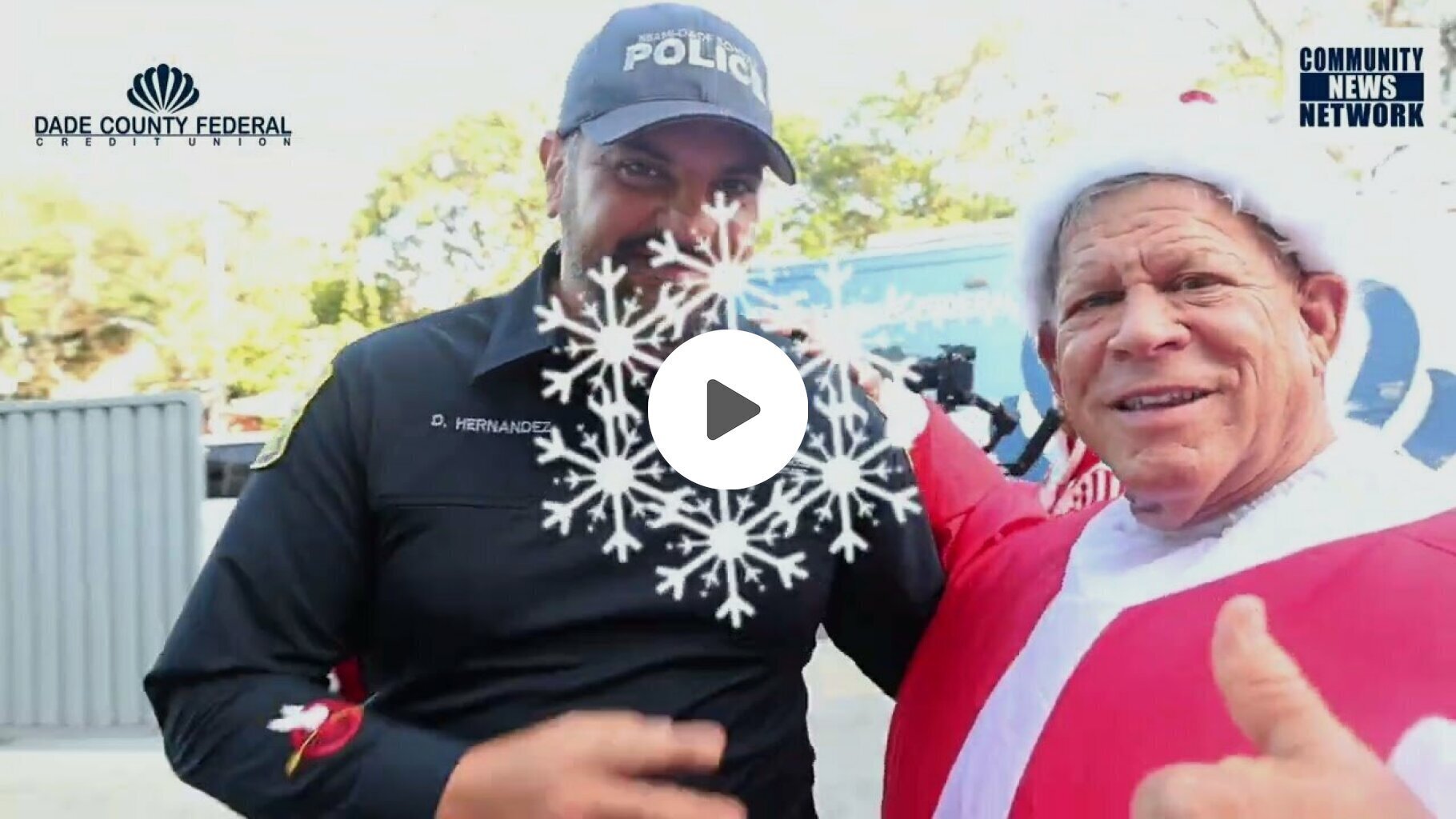 Grant Miller here at Dade County Federal Credit Union’s Toy Drive with Santa