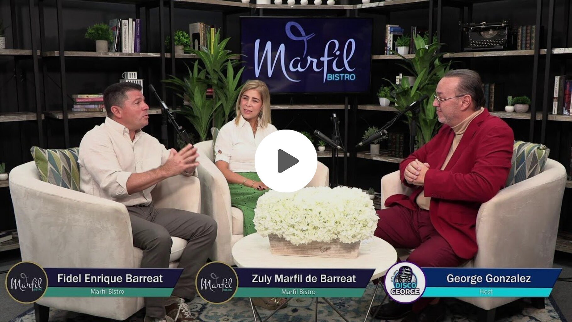 Let's Chat with Disco George: Marfil Bistro's Fidel Barreat & Zuly Marfil de Barreat