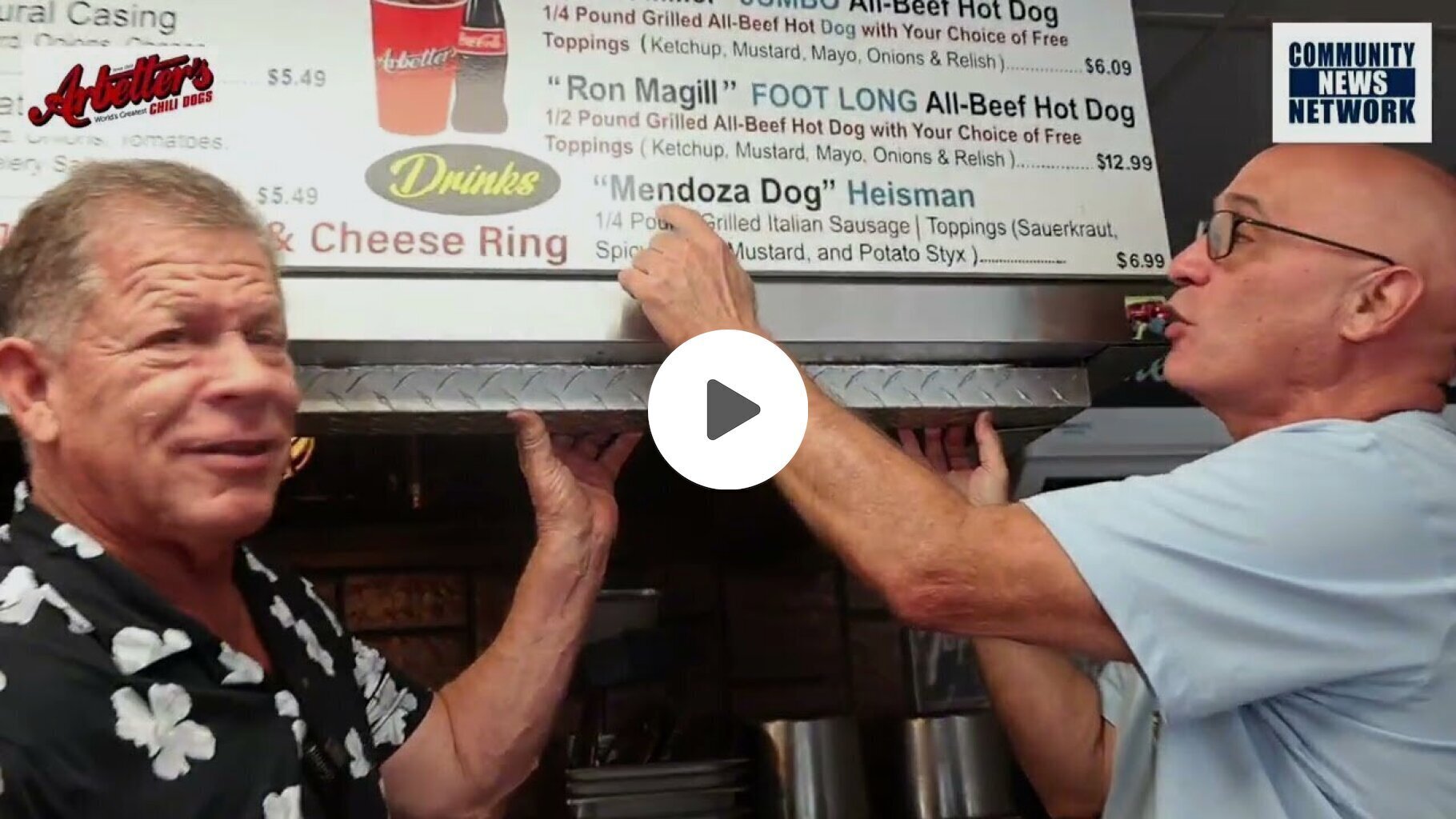 Where Legends Meet Flavor — Grant Miller Here at Arbetter Hot Dog to Celebrate the New Mendoza Dog