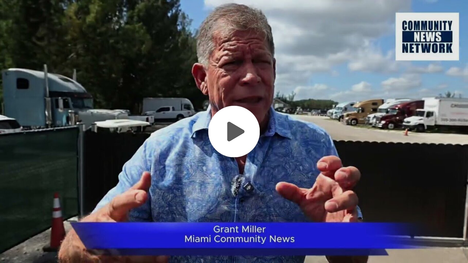 Grant Miller Here at the Miccosukee truck yard. lets see what's going on