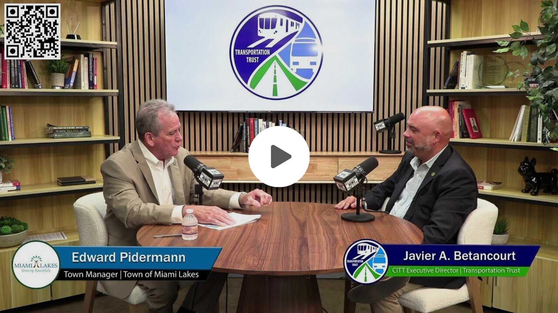 Mobility Matters Host Javier Betancourt talks with Edward Pidermann, Town Manager of Miami Lakes