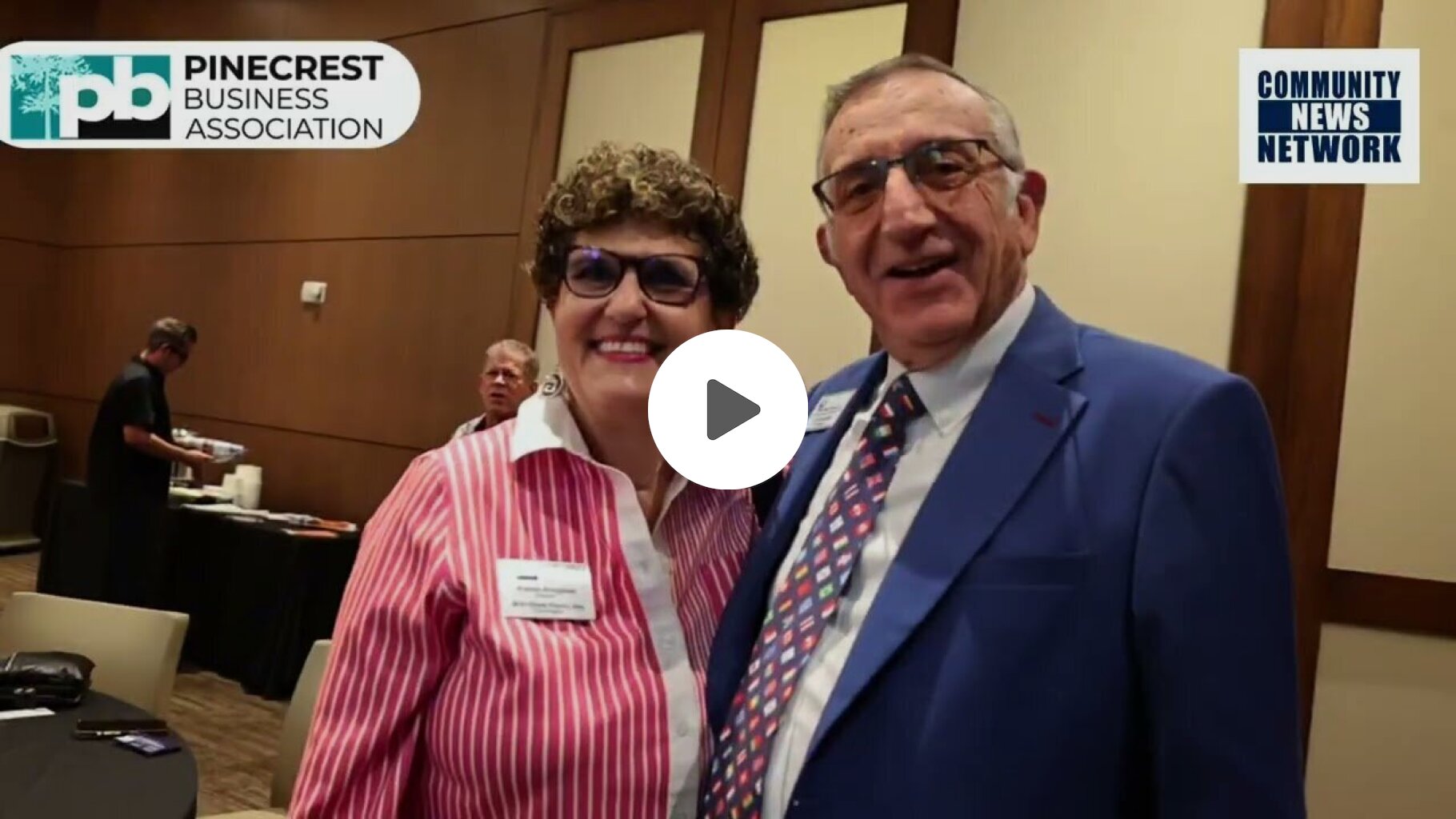 Grant Miller attends the July Pinecrest Business Association Network Luncheon