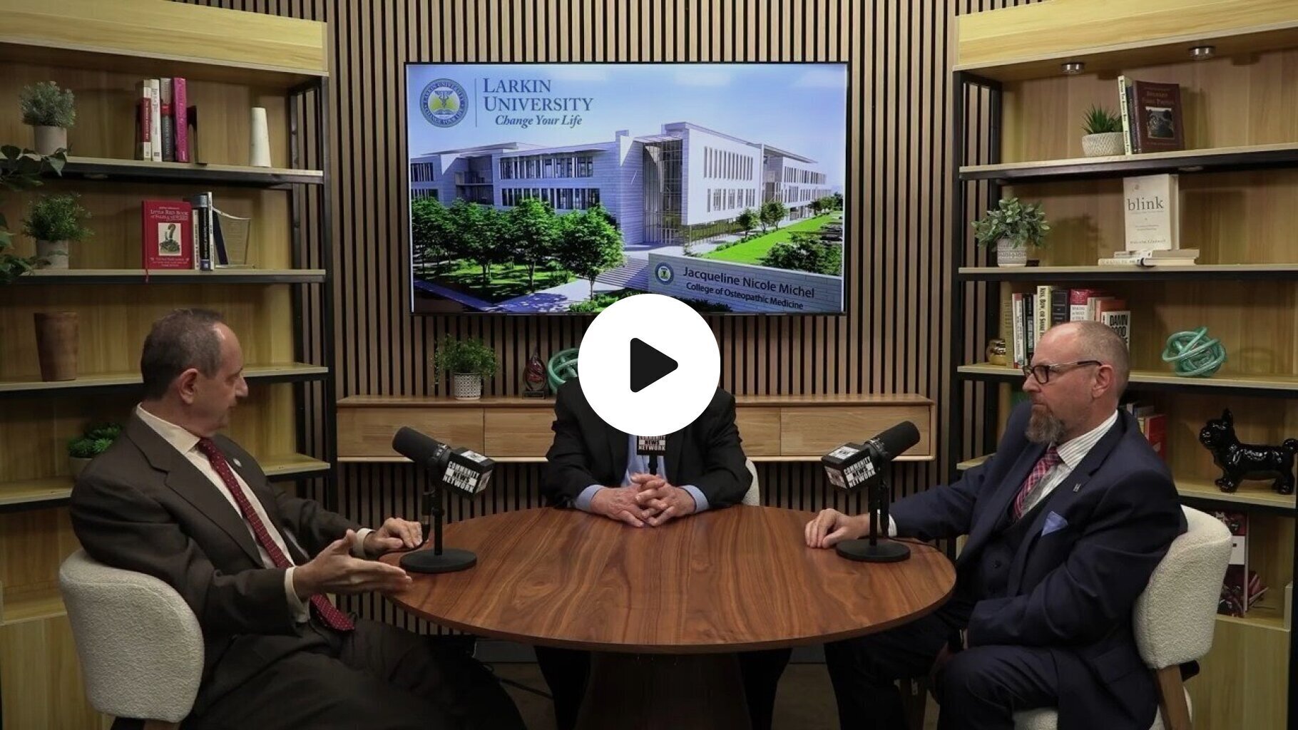 Michael Miller Meets with Dr. Rudi H. Ettrich and Dr. Jack J. Michel of Larkin University