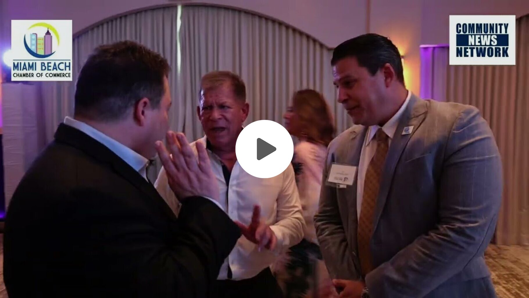 Grant Miller Here, at the Miami Beach Chamber of Commerce 5th Annual Badass Women of the Year event